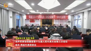 徐声军参加保康县第十九届人民代表大会第三次会议城关、两峪代表团审议