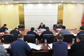 杜云峰主持2024年县政府党组、政府机关党组理论学习中心组第六次学习